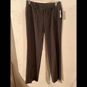 NWT AB Studio straight leg dress pants, smoke, size 10